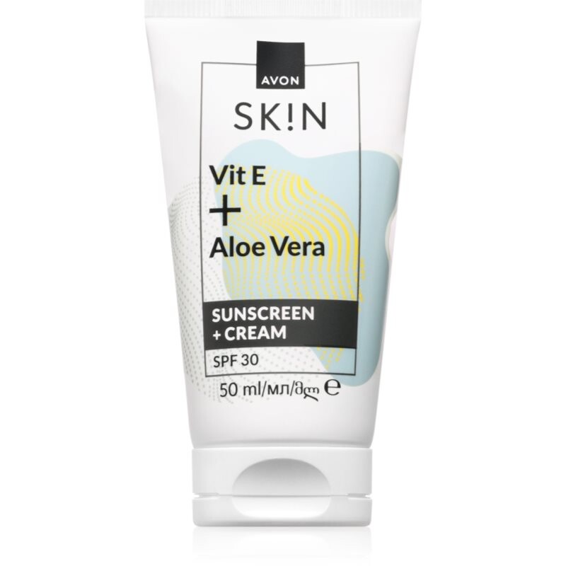 Avon Sk!n Vit E + Aloe Vera pleťový krém SPF 30 50 ml
