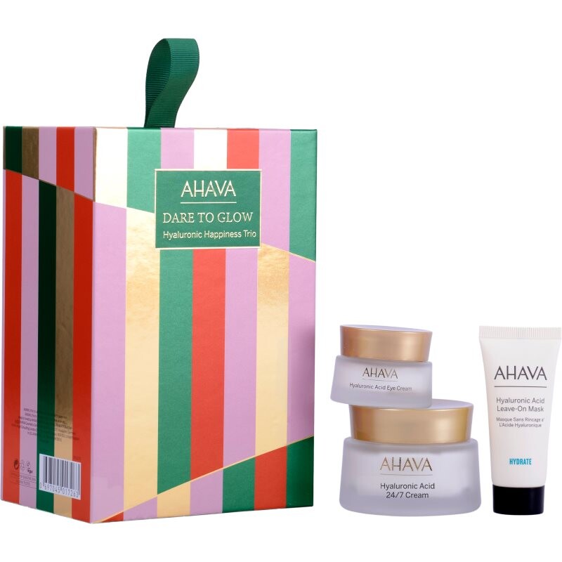 AHAVA Dare to Glow Hyaluronic Happiness Trio darčeková sada pre intenzívnu hydratáciu