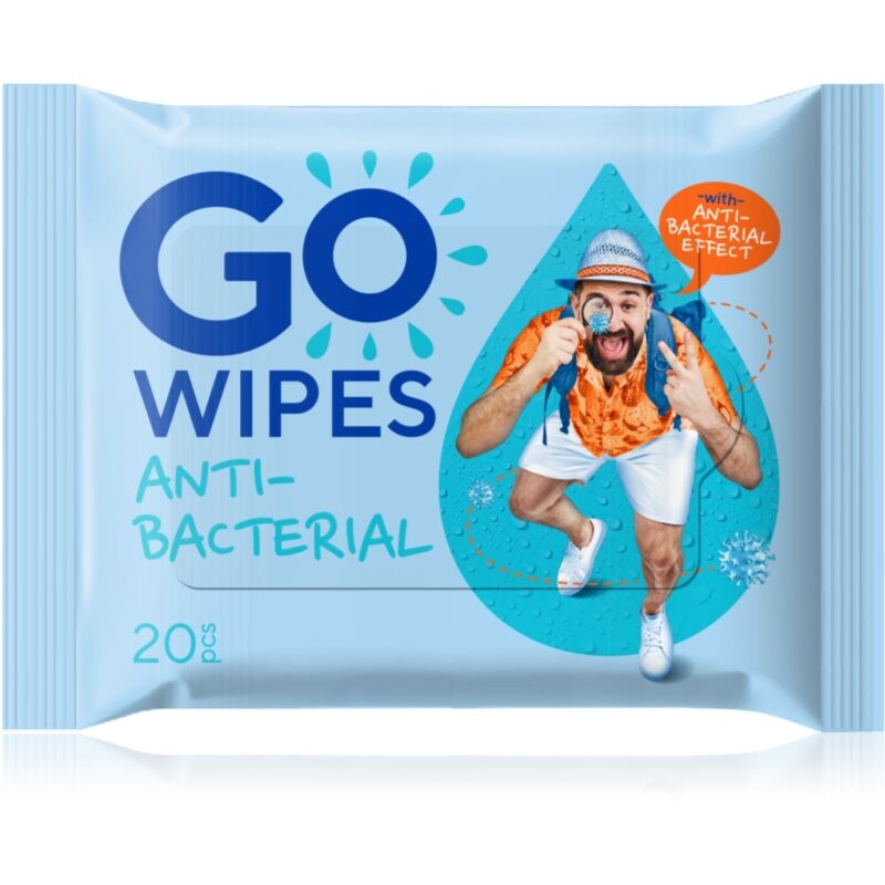 GoWipes Antibacterial osviežujúce vlhčené obrúsky 20 ks