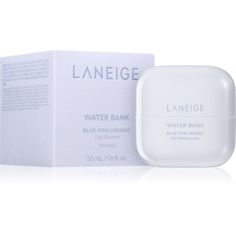 LANEIGE Water Bank Blue Hyaluronic Gel Cream Refillable hydratačný gél krém pre mastnú a zmiešanú pleť plniteľný 50 ml