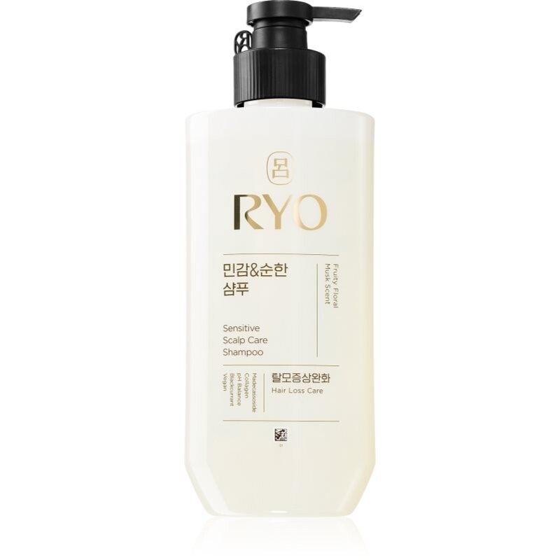 RYO Sensitive Scalp Care Shampoo upokojujúci šampón pre citlivú pokožku hlavy 480 ml