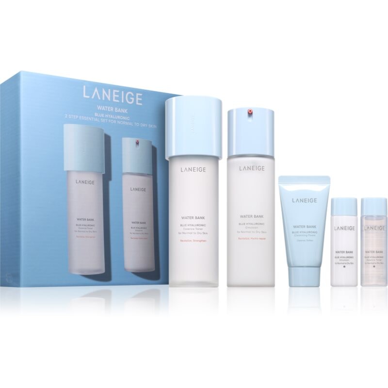 LANEIGE Water Bank Blue Hyaluronic 2-Step Essentials Set for Normal to Dry Skin darčeková sada pre ženy