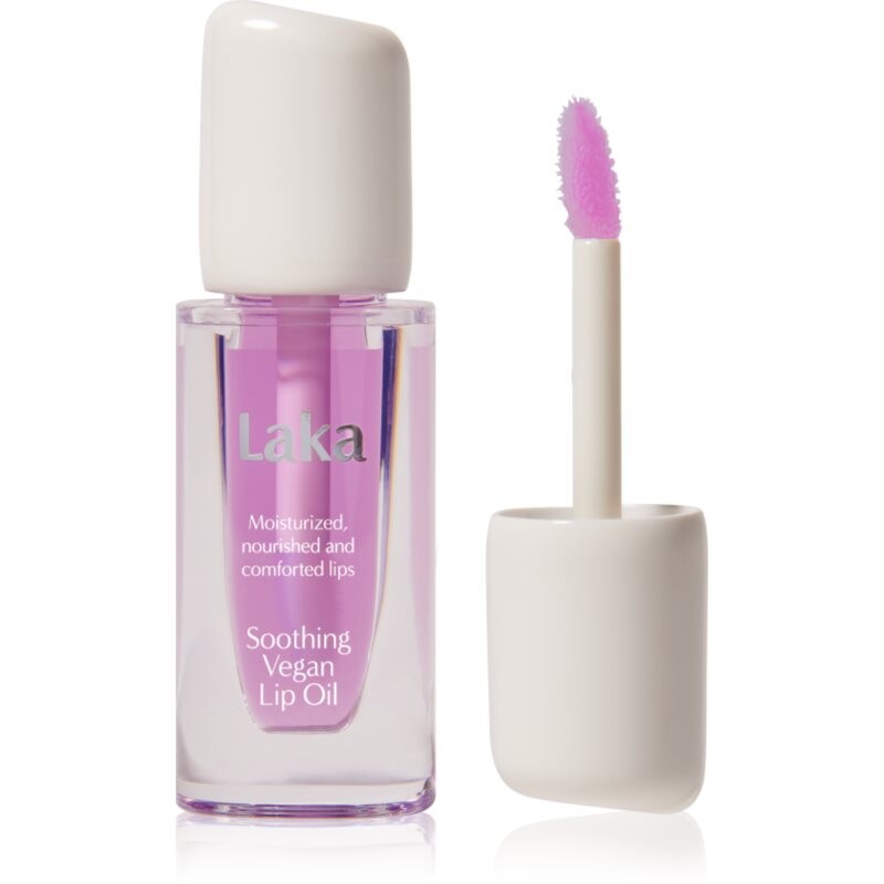 Laka Soothing Vegan Lip Oil olej na pery s upokojujúcim účinkom odtieň Calming Purple 4.5 ml