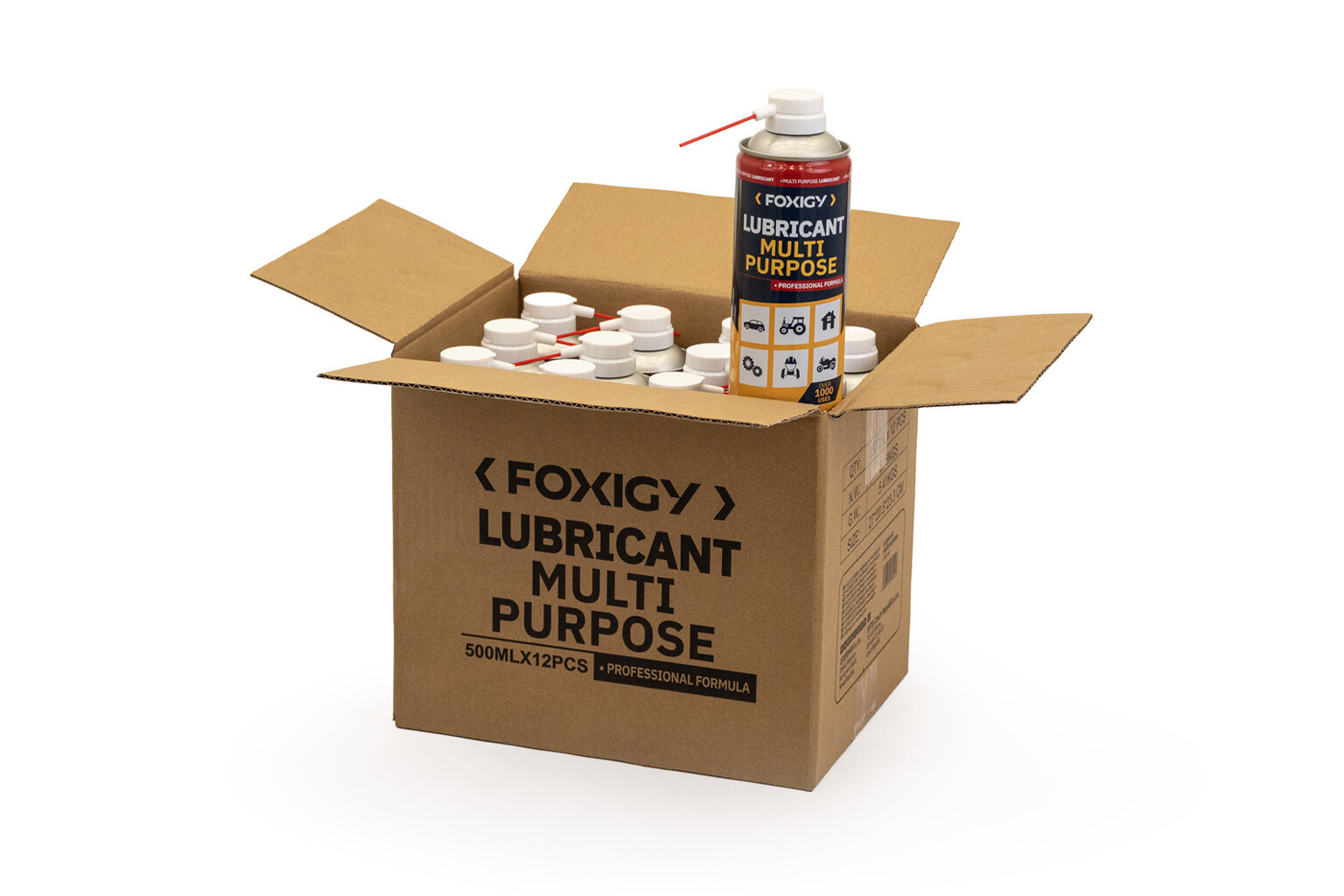 Univerzálne mazivo v spreji 500ml 12ks balenie Foxigy