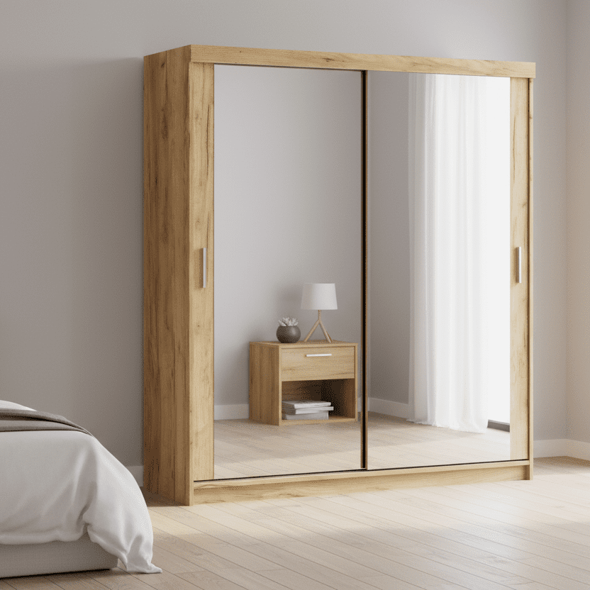 Elvisia Šatníková skriňa LEXY 200 | 2x zrkadlo