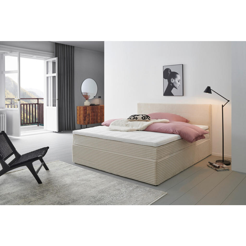 Livetastic AMERICKÁ POSTEĽ, 180/200 cm, krémová