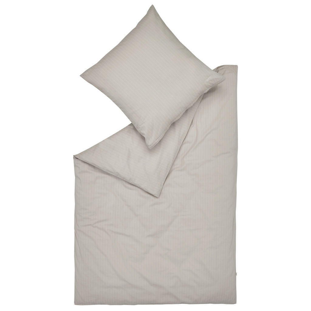 Esprit POSTEĽNÁ BIELIZEŇ, flanel, svetlosivá, 135/200 cm