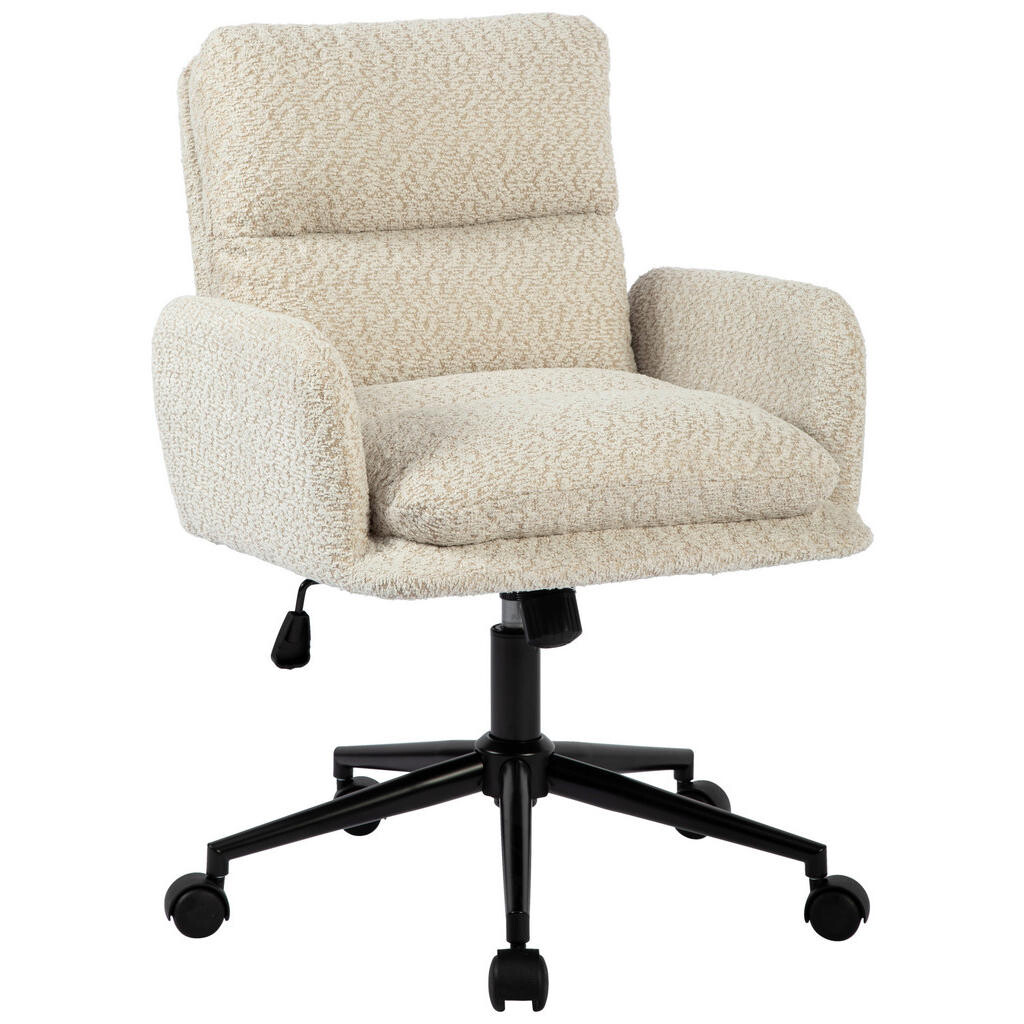 MID.YOU OTOČNÁ STOLIČKA, buklé, čierna, béžová