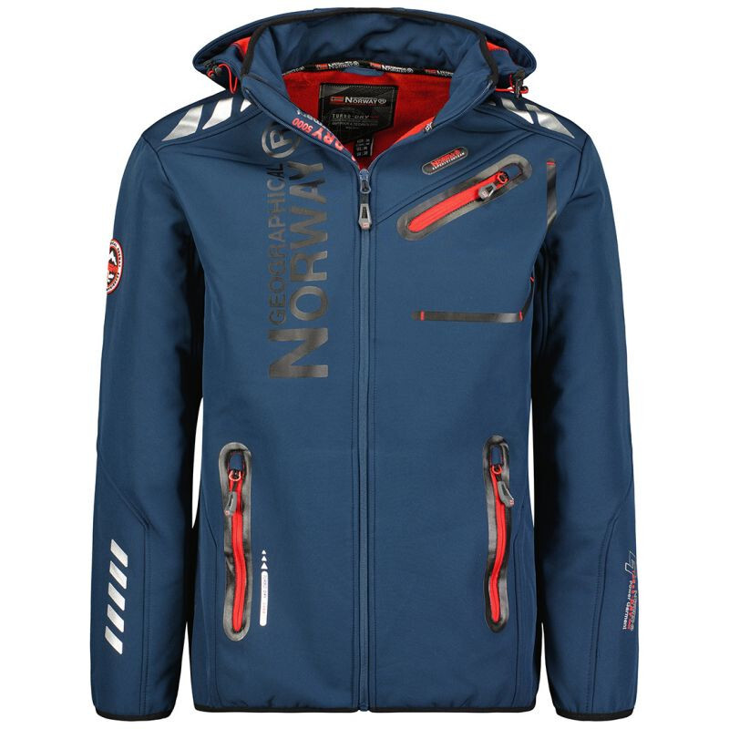 Geografické Nórsko Softshell ROYAUTE DB NAVY RED MEN 068 (WY2001H/GN/Navy/Red) M