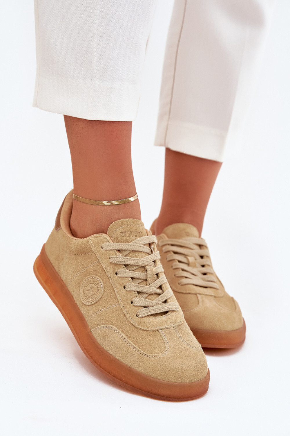 Dámska športová obuv RR274849 Beige with brown - Big Star 39 béžová s hnědou