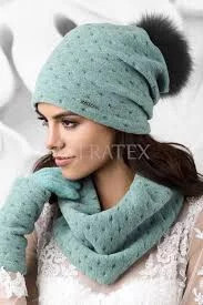 Dámske rukavice Cal 18.962 tyrkysové - Kamea UNI turkus