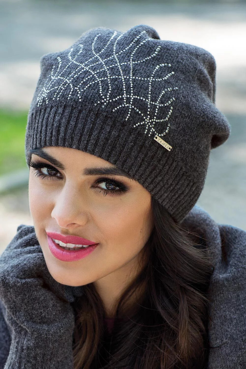 Dámska čiapka Kaja - Kamea UNI granátová