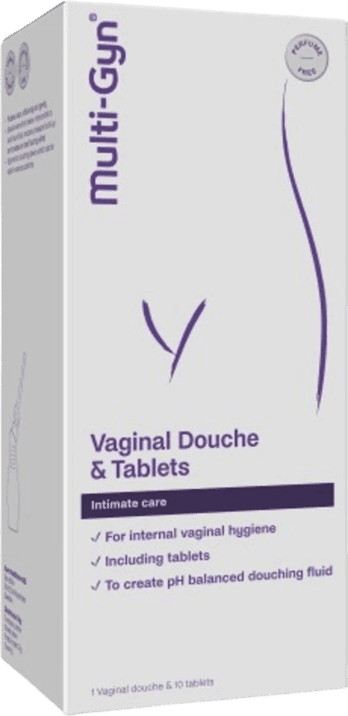 MULTI-GYN Multi-Gyn Vaginal Douche Combipack, pomôcka na výplach pošvy 10 tabliet