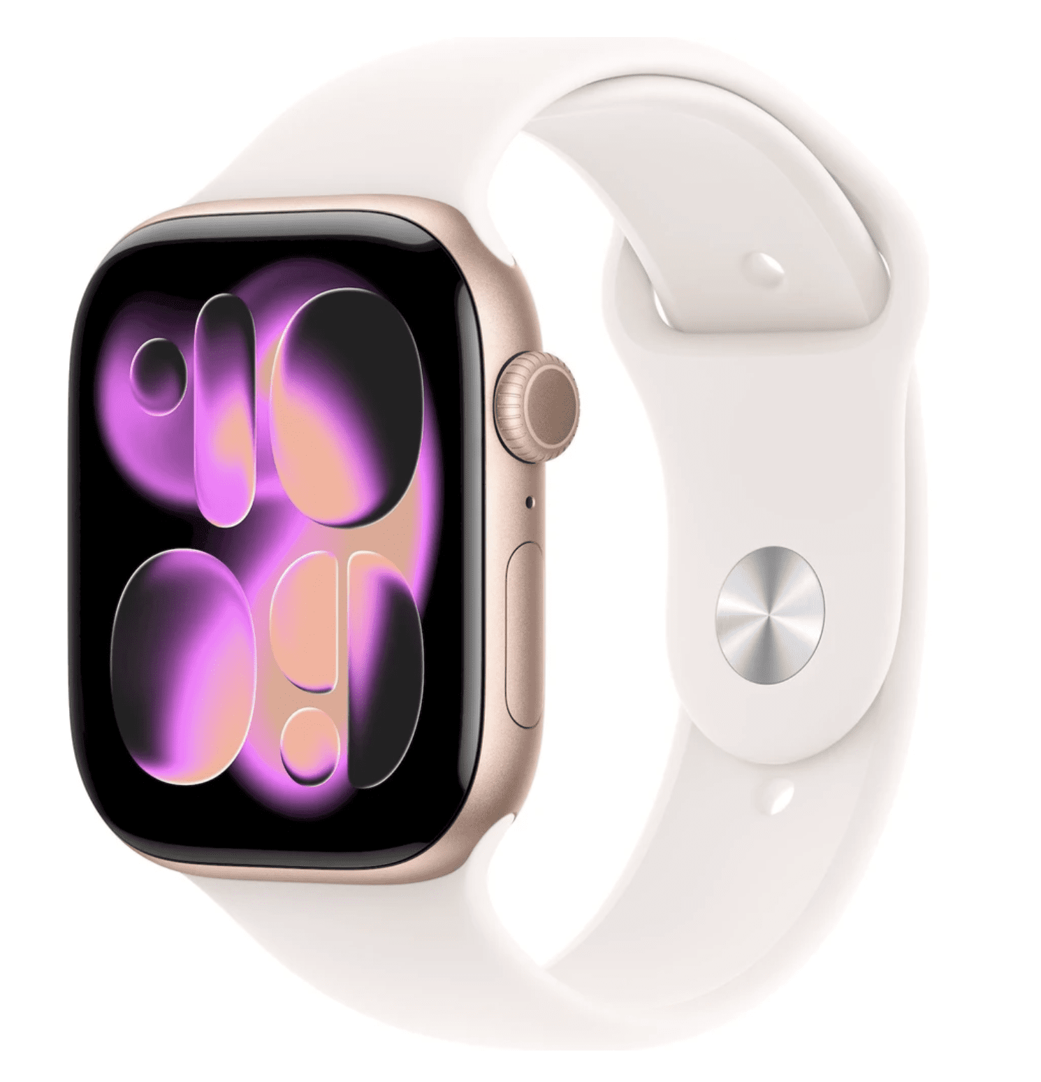 APPLE Watch 11 GPS + Cellular 46mm Ružovo zlatý hliník so svetlo rumeným športovým remienkom - M/L