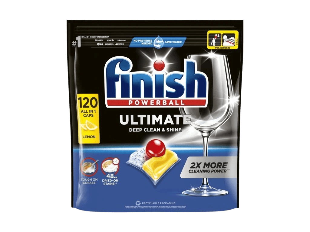 FINISH Ultimate All in 1 Lemon kapsule do umývačky 120 ks