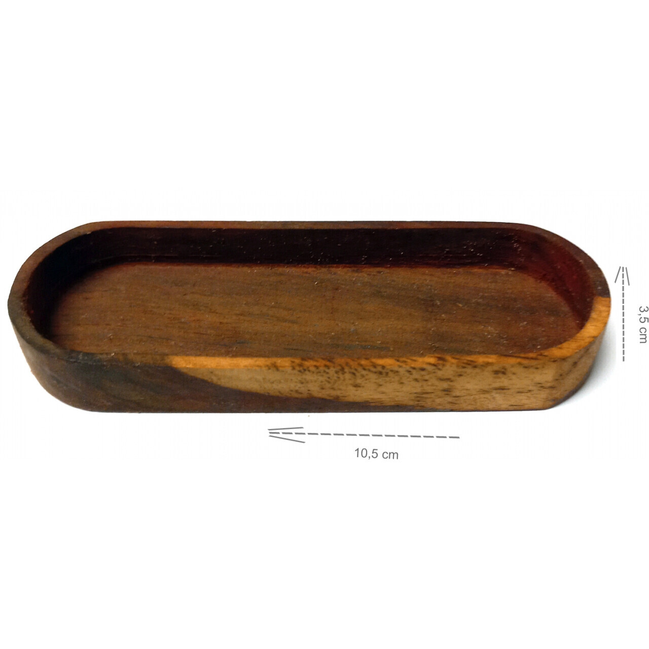 Drevená krabička 10,5x3,5 cm - hnedá