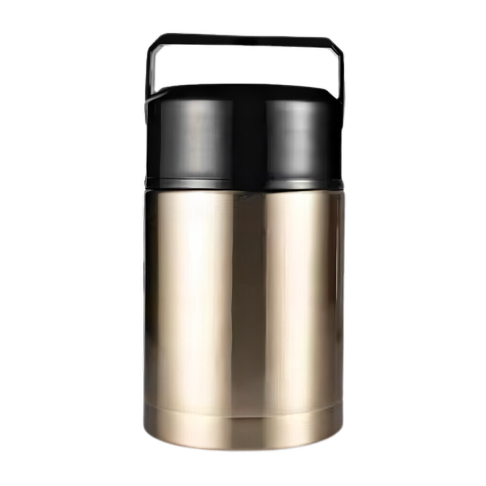 Vákuová nádoba na teplé aj studené pokrmy 0,8 l - zlatá-čierna