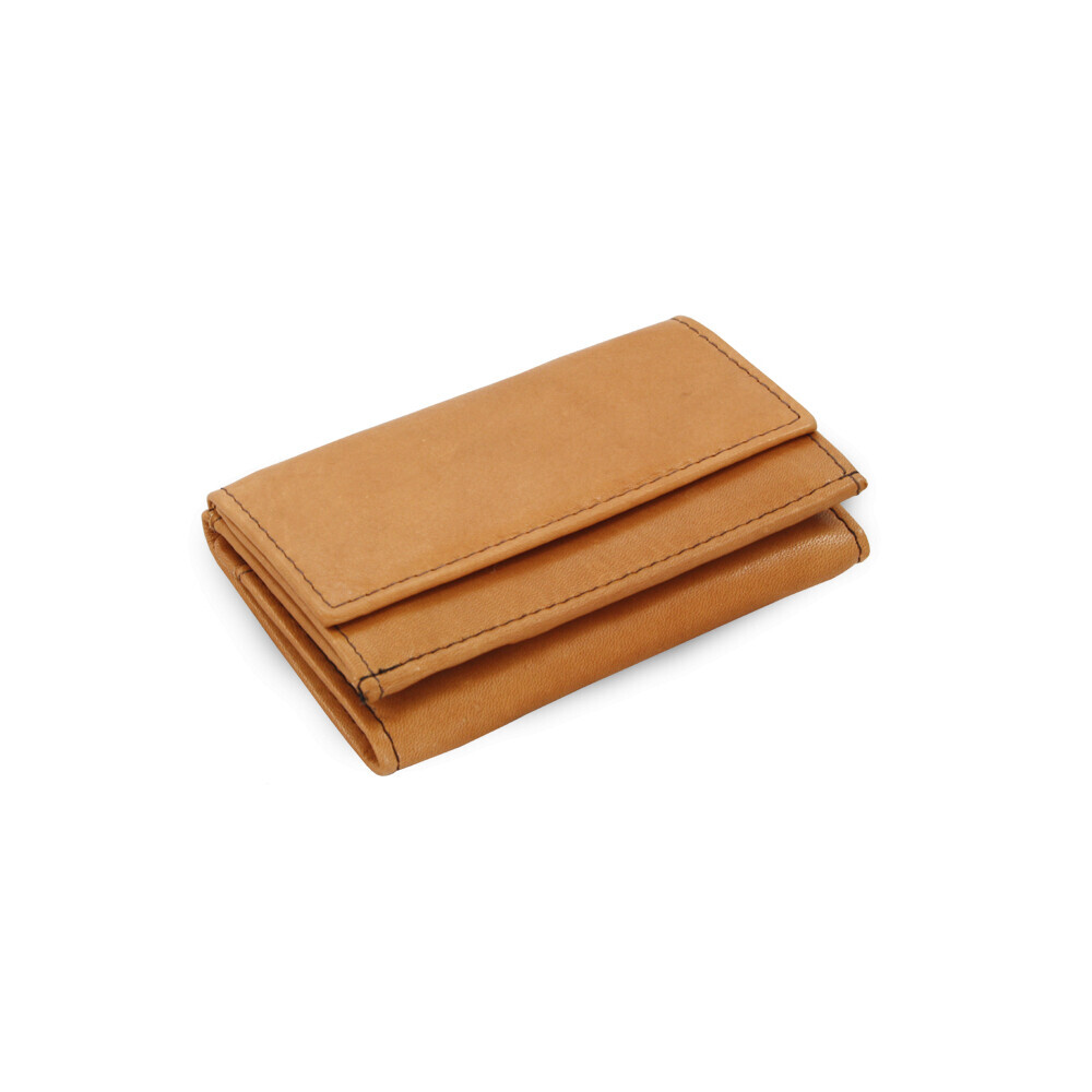 Dámska kožená kožená mini peňaženka Arwel 4392A - svetlo hnedá