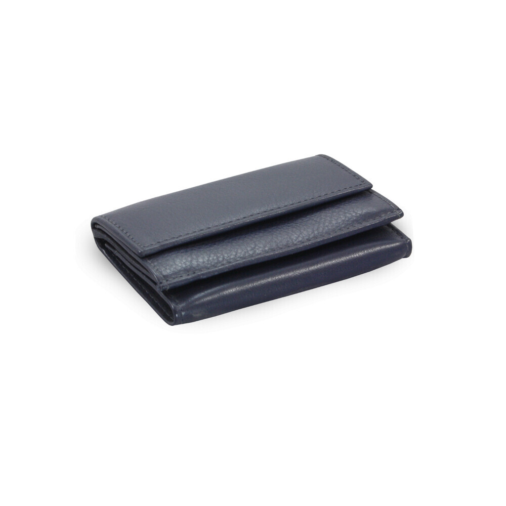 Dámska kožená kožená mini peňaženka Arwel 4392A - navy