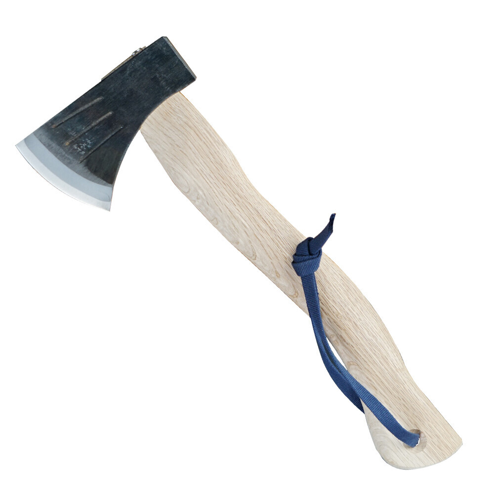 Tesárska japonská sekera Hand Axe Warikomi White Oak 355 mm - hnedá-strieborná