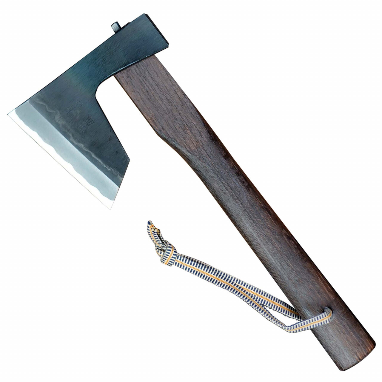 Japonská sekera Masakari Warikomi-Jigata/Yaki-e, White oak 330 mm - hnedá-strieborná