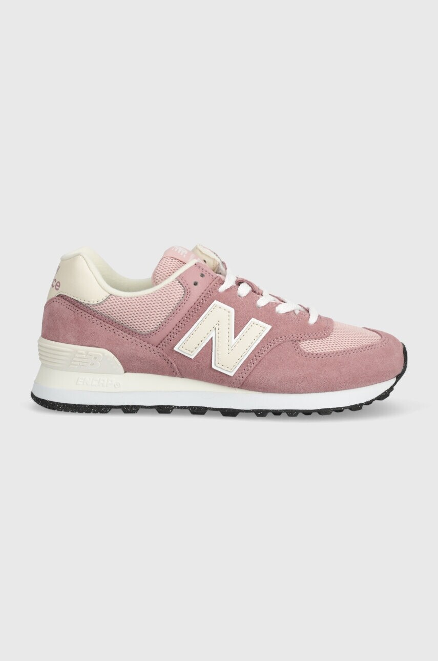 Tenisky New Balance 574 ružová farba, U574BWE