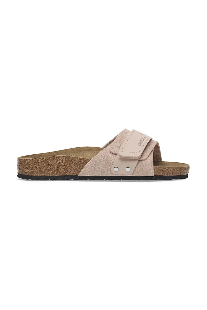 Kožené šľapky Birkenstock Oita dámske, ružová farba, 1029281