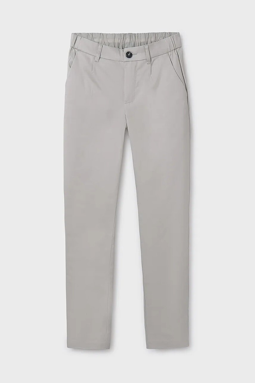 Detské bavlnené nohavice Mayoral slim béžová farba, jednofarebné, 6523