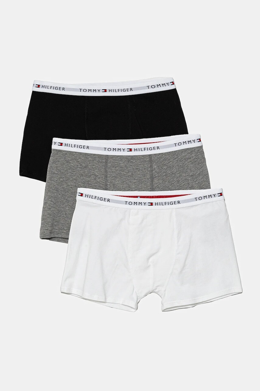 Detské boxerky Tommy Hilfiger 3-pak šedá farba, UB0UB00573