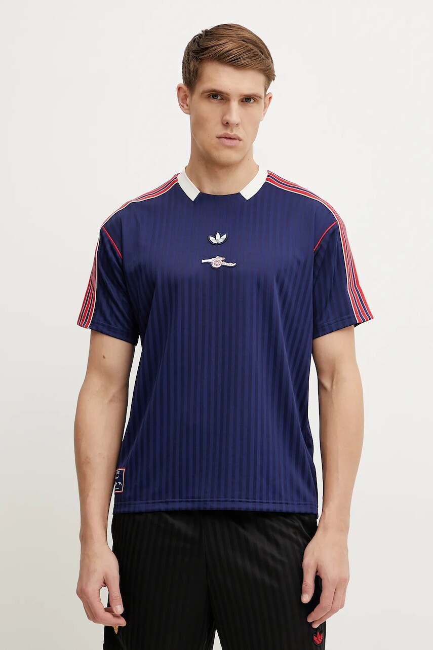 Tričko adidas Originals Arsenal FC pánske, tmavomodrá farba, vzorované, JF0546
