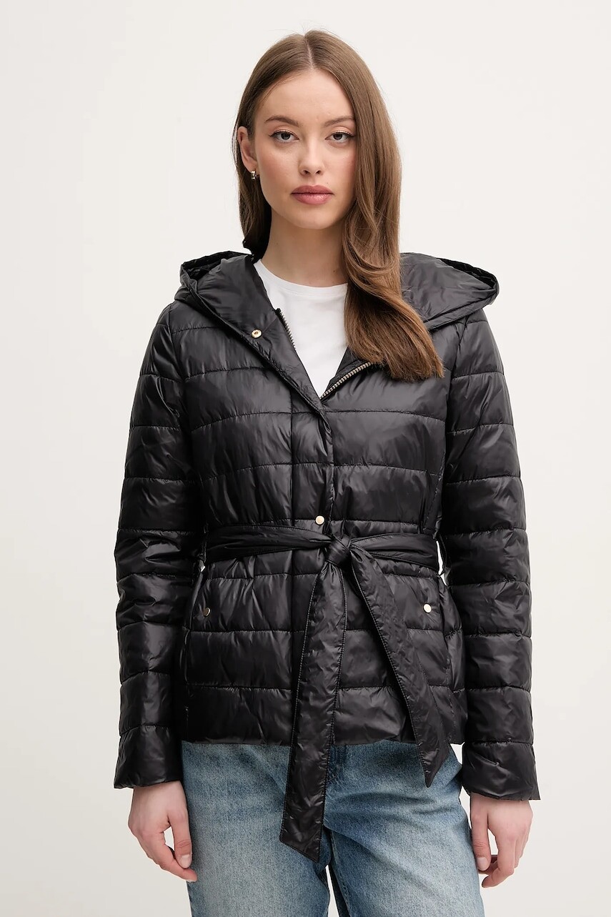 Bunda Sisley čierna farba, prechodná, 233PLN05D