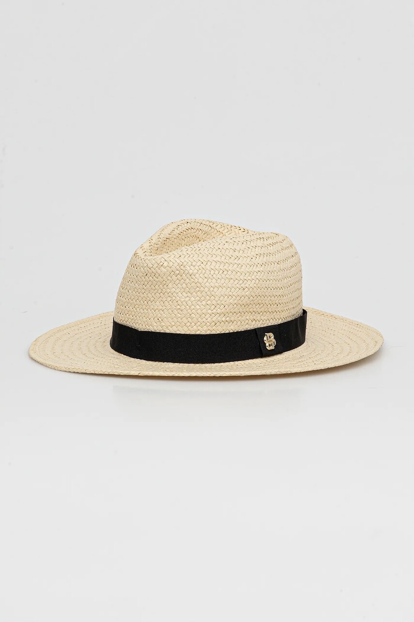 Klobúk BOSS béžová farba, 50539512