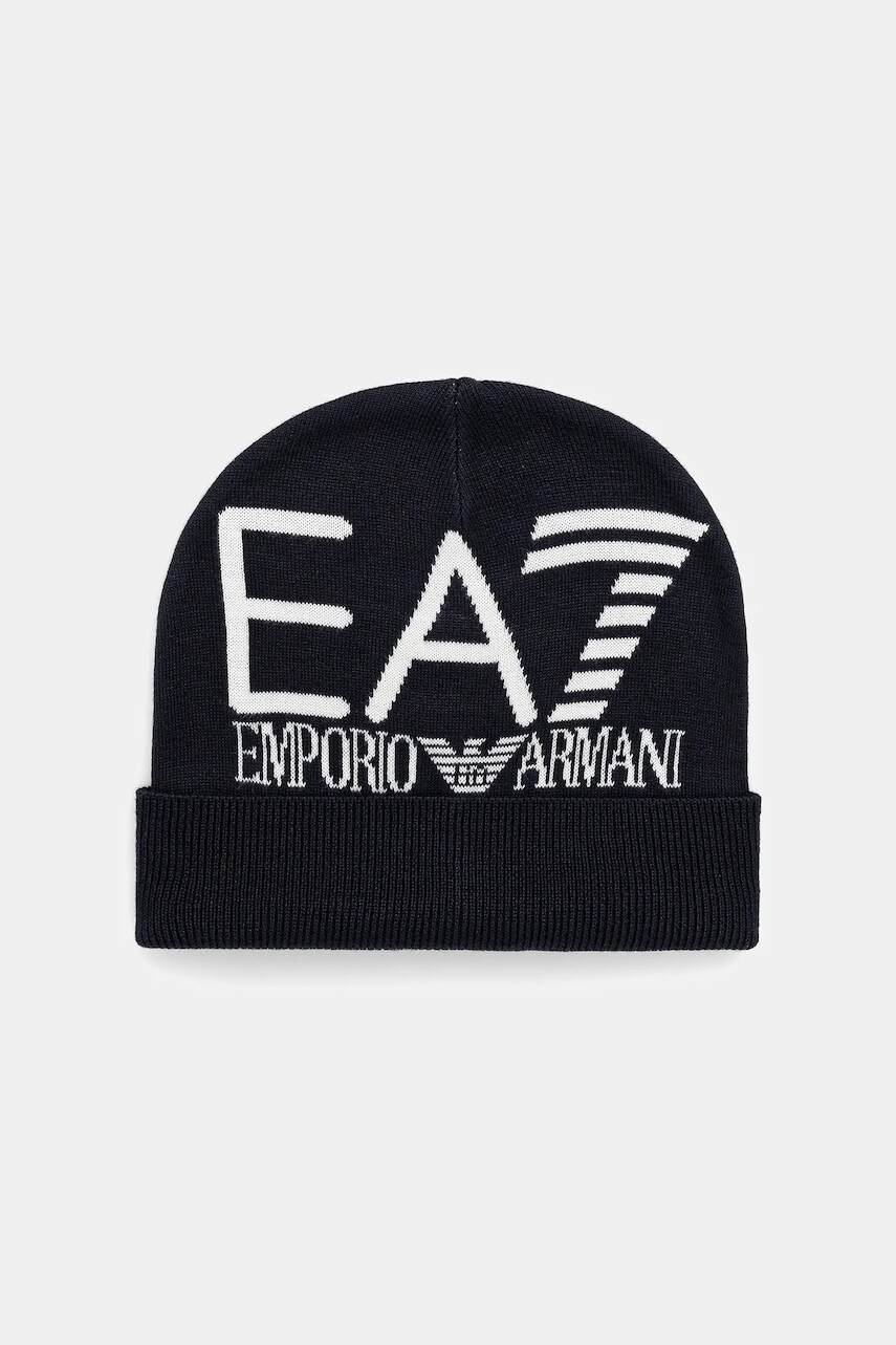 Čiapka EA7 Emporio Armani tmavomodrá farba, AF11994.7X000006
