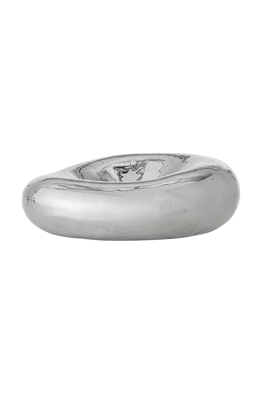 Dekoračná miska Bloomingville Shine 18 x 6 cm šedá farba