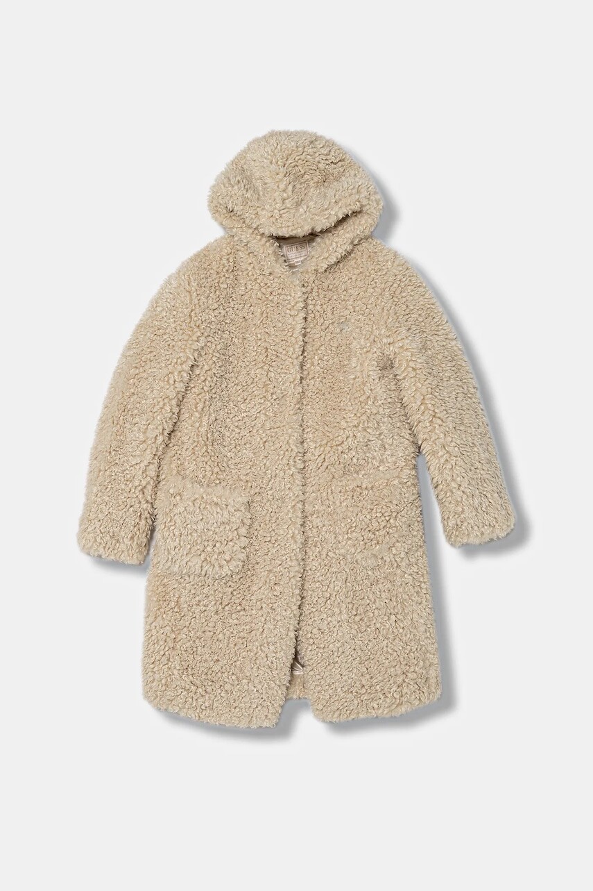 Detský kabát Guess béžová farba, J5BL00 WHGY0