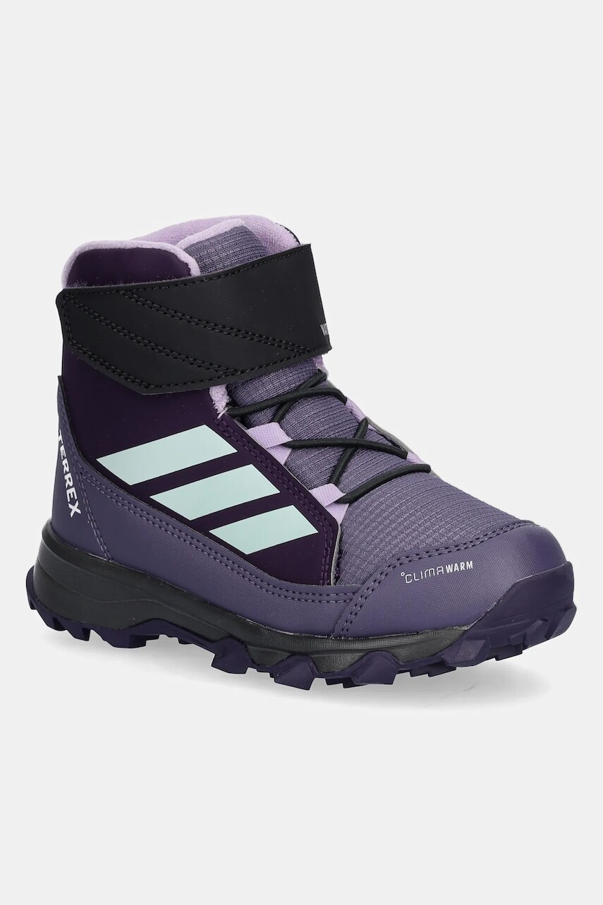 Detské zimné topánky adidas TERREX TERREX SNOW fialová farba, JR4190