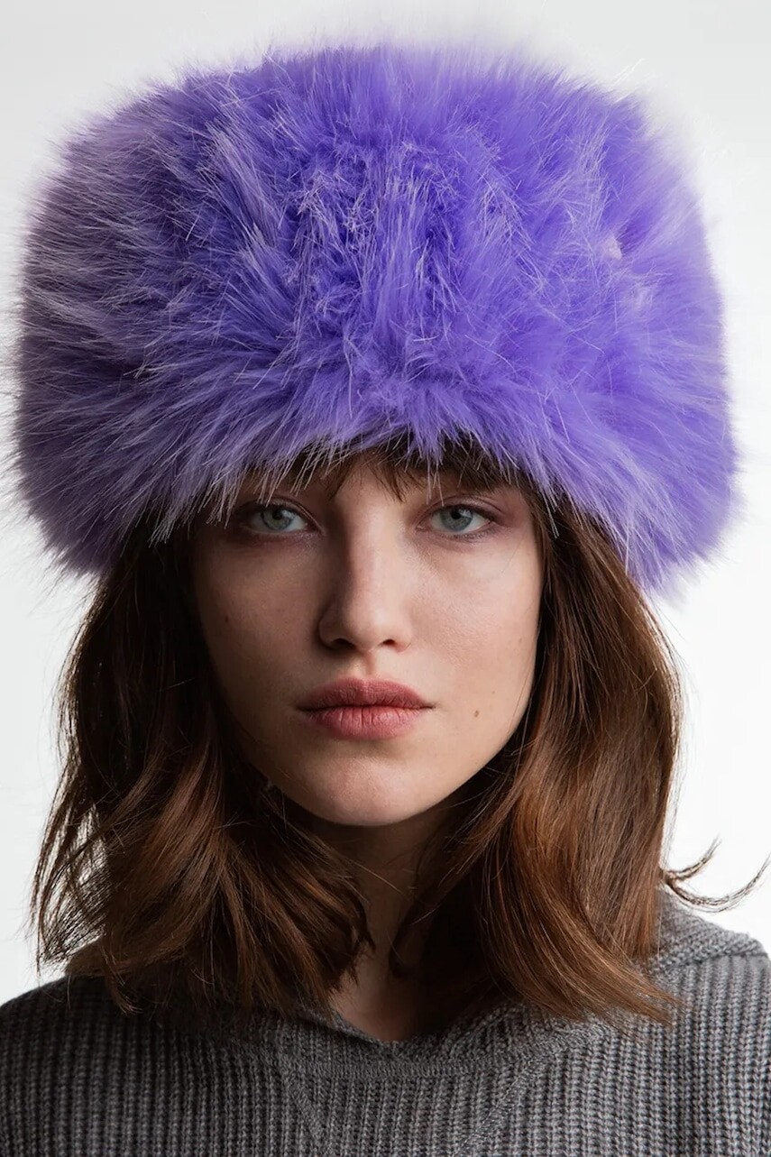 Čiapka Ruslan Baginskiy fialová farba, MMM800-P-HH-PWRB