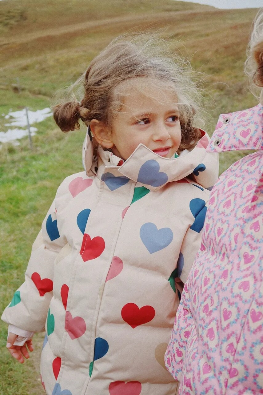 Detská bunda Konges Sløjd MAGNUM DOWN JACKET PRINT GRS béžová farba, KS103508