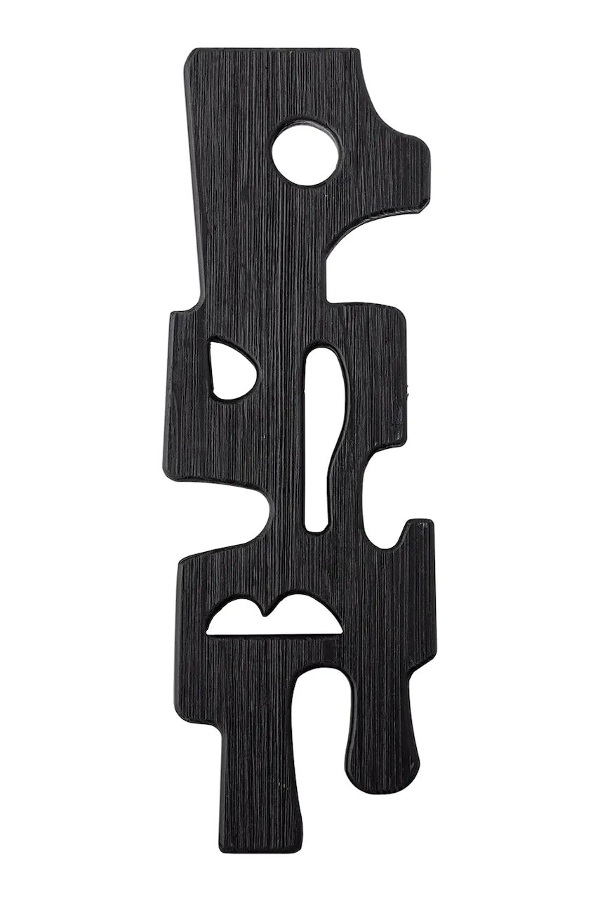 Nástenná dekorácia Bloomingville Sare 20,5 x 58,5 x 2,5 cm čierna farba