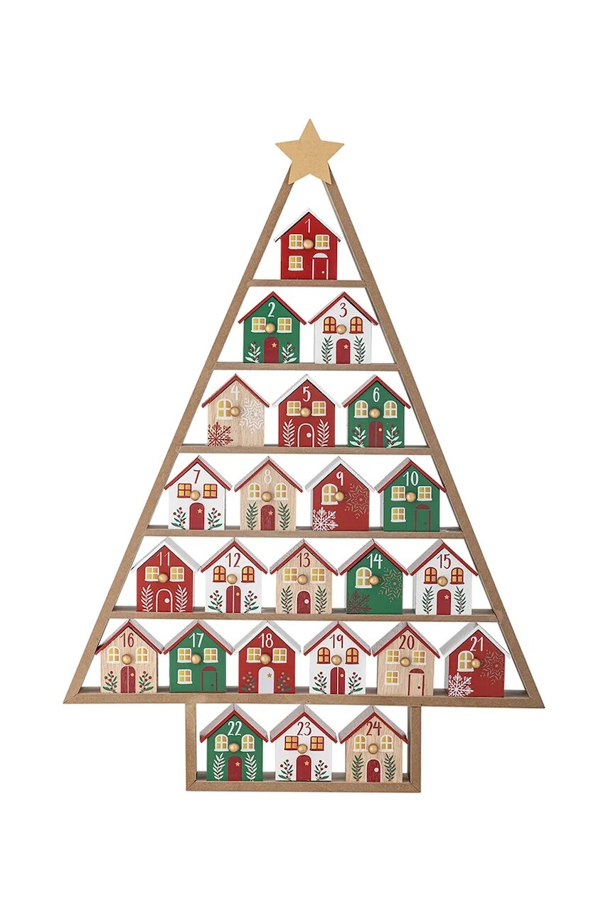 Adventný kalendár Bloomingville Calvin 44 x 61,5 x 6 cm viac farieb