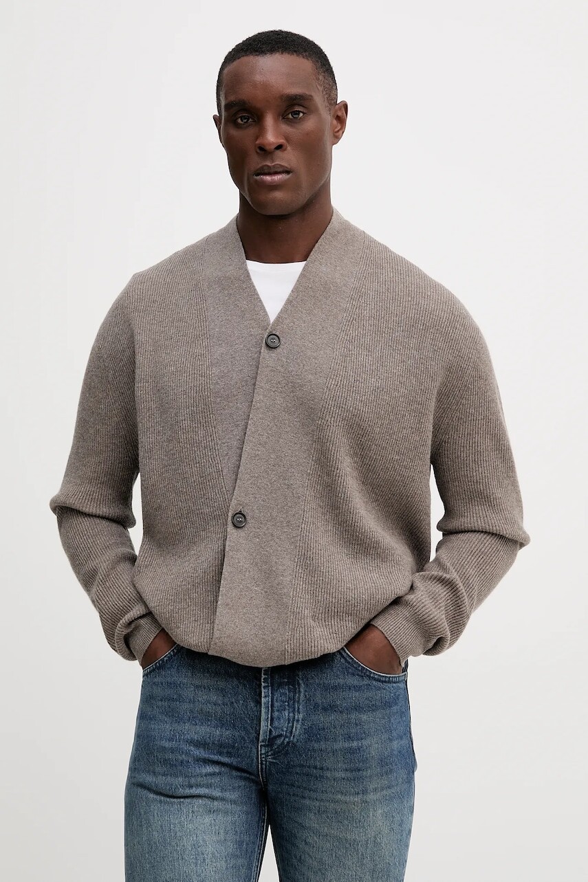 Kardigán s prímesou kašmíru Liu Jo hnedá farba, QF5171.MA23P