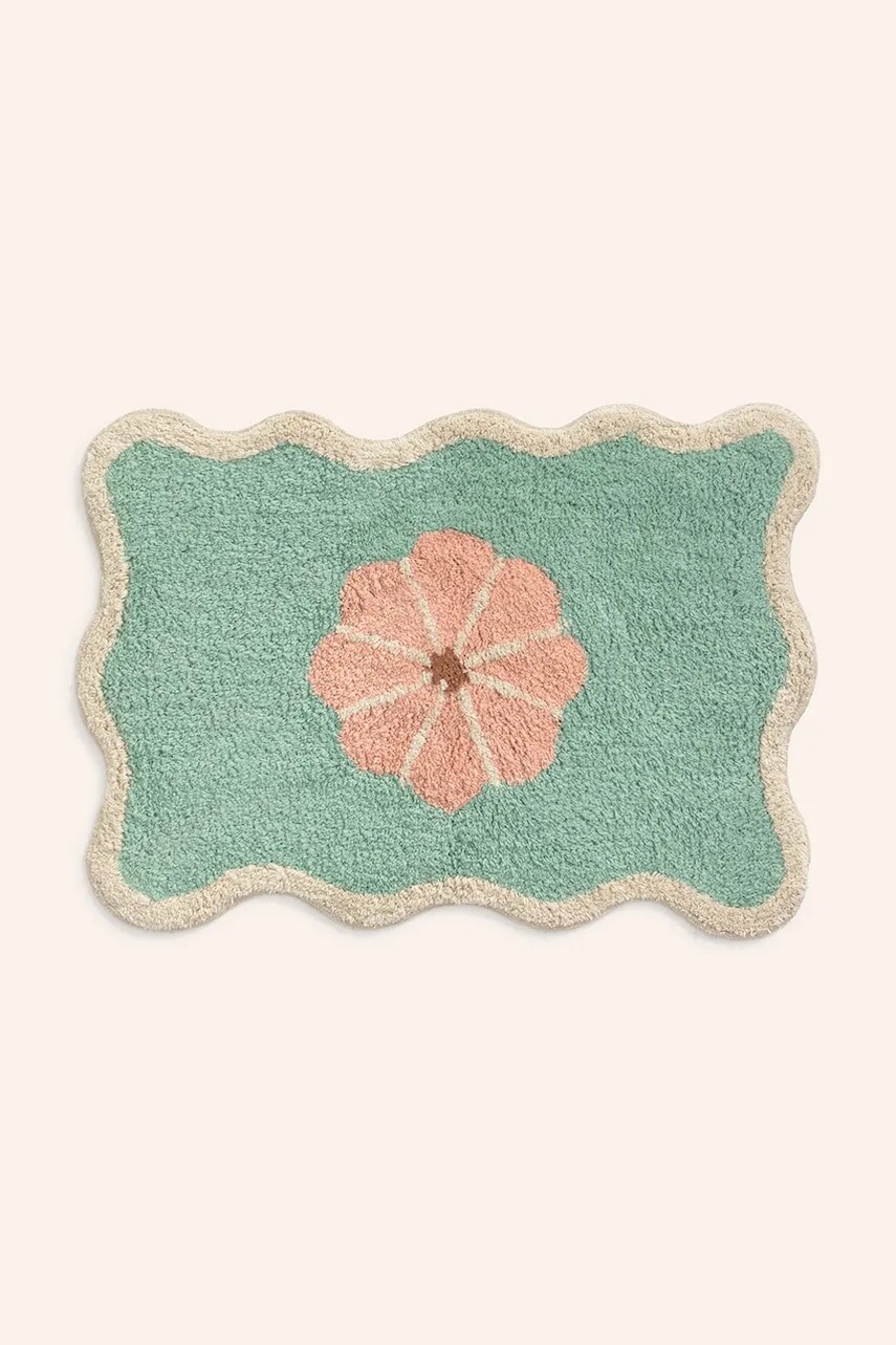 Kúpeľňová predložka Calma House 50 x 70 cm zelená farba