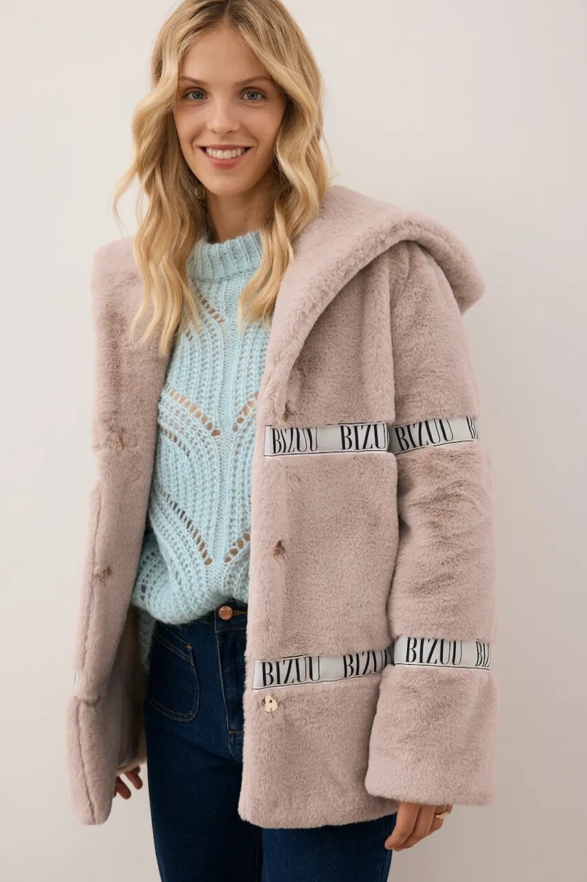 Bunda Bizuu MILANO béžová farba, prechodná, MILANO BEŻOWY