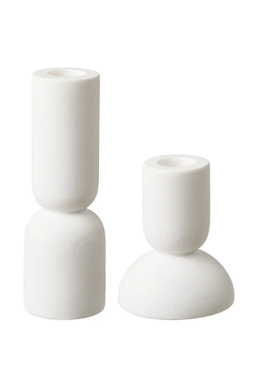 Súprava svietnikov House Nordic 15 / 9,5 cm 2-pak biela farba