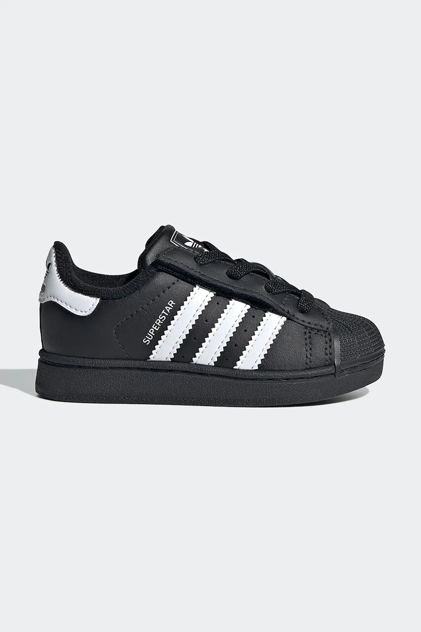 Detské tenisky adidas Originals SUPERSTAR II čierna farba, JH9985