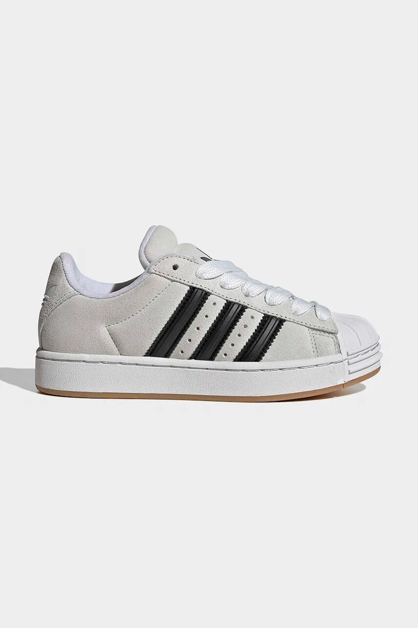 Detské kožené tenisky adidas Originals SUPERSTAR ST béžová farba, KJ1191