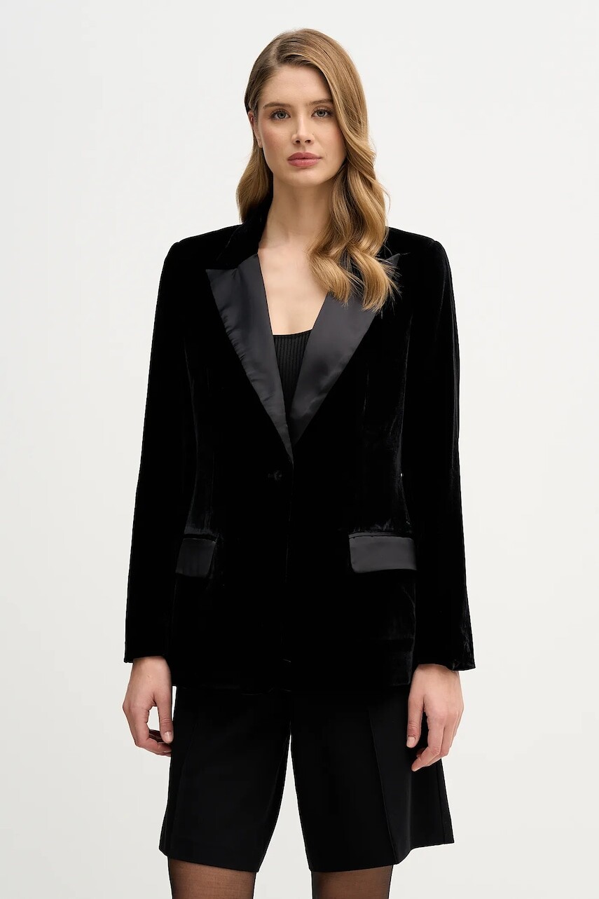 Sako Pedro del Hierro čierna farba, jednoradová, jednofarebná