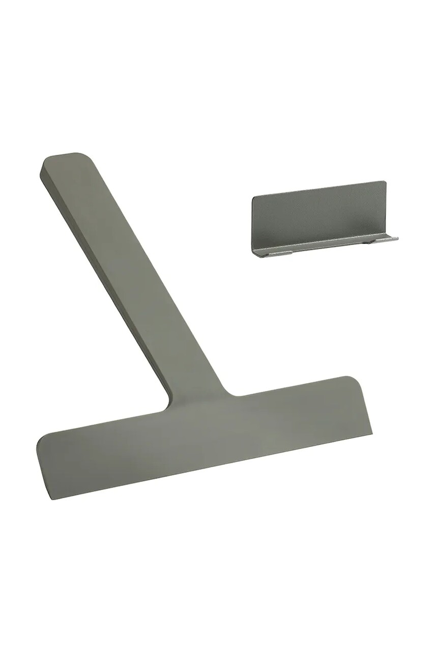 Kúpeľňová stierka s držiakom na stenu Zone Denmark Ume 24 x 22 cm zelená farba