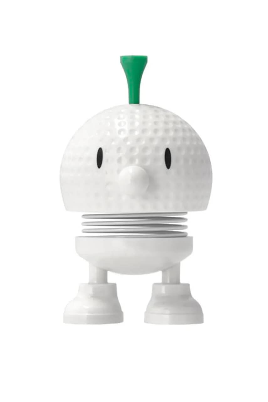 Dekoračná figúrka Hoptimist Golf Bumble 5,9 x 7,6 cm biela farba