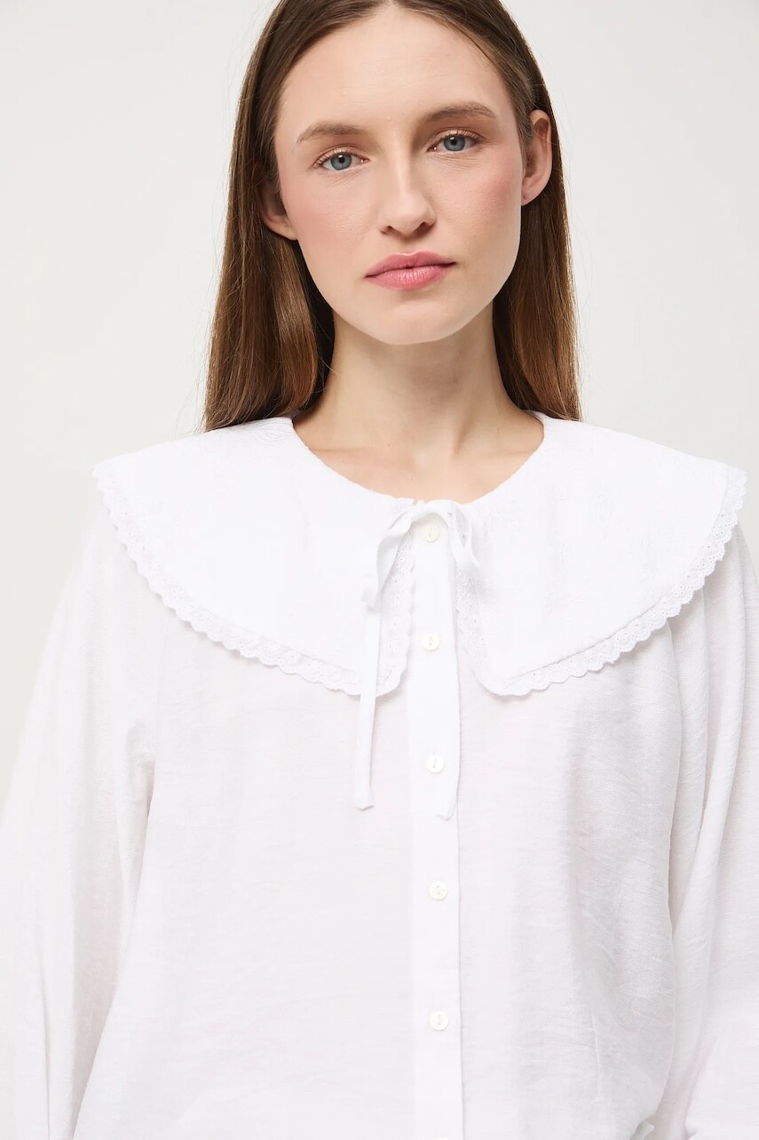 Blúzka Medicine biela farba, jednofarebná